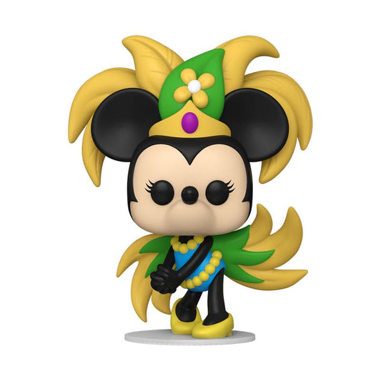 Mickey ATW POP! Disney Vinyl Figur Carnaval Minnie 9 cm - Versand: 5-7 Tage nach Bestellung