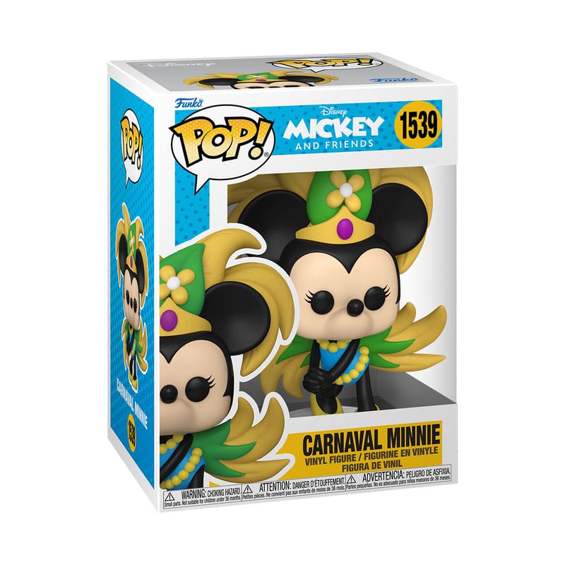 Mickey ATW POP! Disney Vinyl Figur Carnaval Minnie 9 cm - Versand: 5-7 Tage nach Bestellung