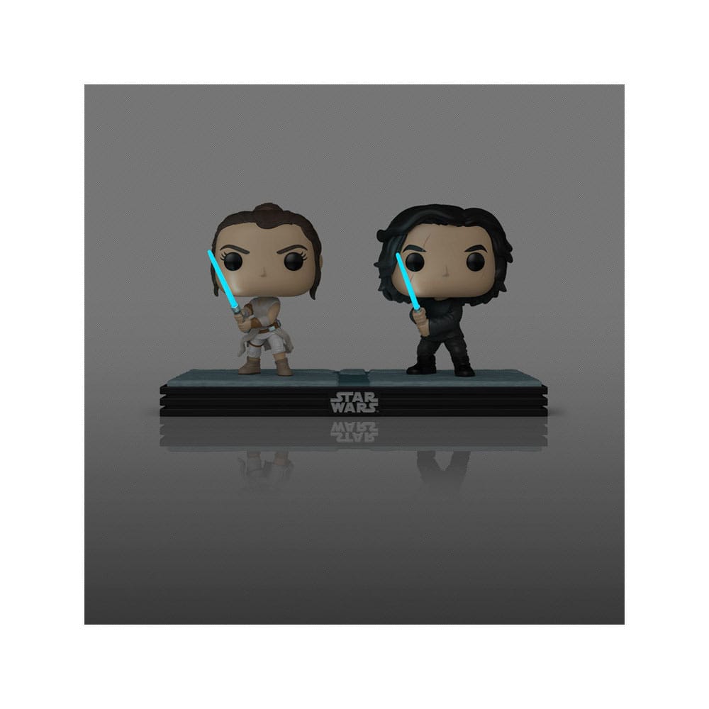 Star Wars POP! Movie Moments Vinyl Wackelkopf Figuren Doppelpack Kylo & Rey 9 cm - Versand: 5-7 Tage nach Bestellung