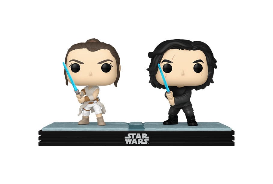 Star Wars POP! Movie Moments Vinyl Wackelkopf Figuren Doppelpack Kylo & Rey 9 cm - Versand: 5-7 Tage nach Bestellung