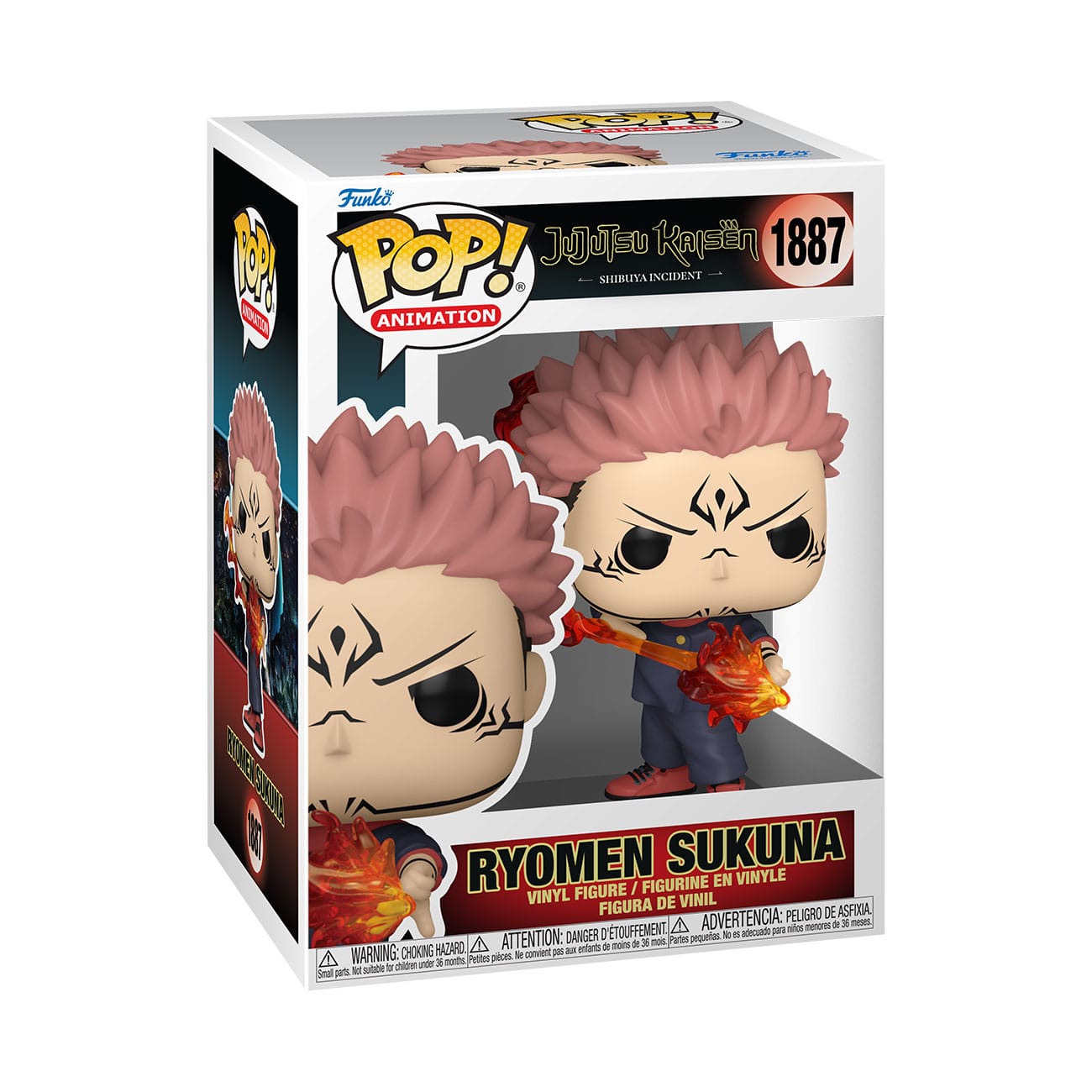 Jujutsu Kaisen POP! Animation Vinyl Figuren Sukuna (Fire Arrow) 9 cm - Versand: 5-7 Tage nach Bestellung
