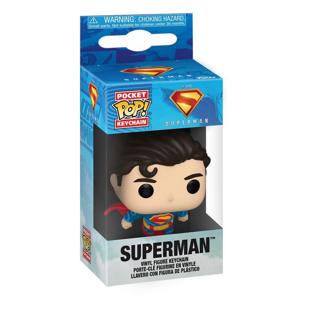 Superman (2025) POP! Vinyl Schlüsselanhänger 4 cm Superman Display (12) - Preorder - ETA: 03.07.2026