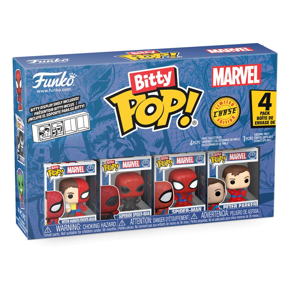 Spider-Man Bitty POP! Vinyl Figuren 4er-Pack Series 4 2 cm - Versand: 5-7 Tage nach Bestellung