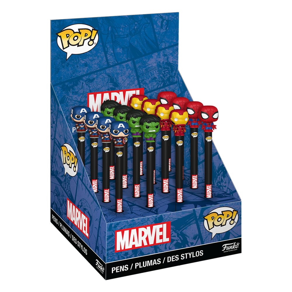 Marvel New Classics POP! Homewares Kugelschreiber mit Topper Display (16) - Versand: 5-7 Tage nach Bestellung
