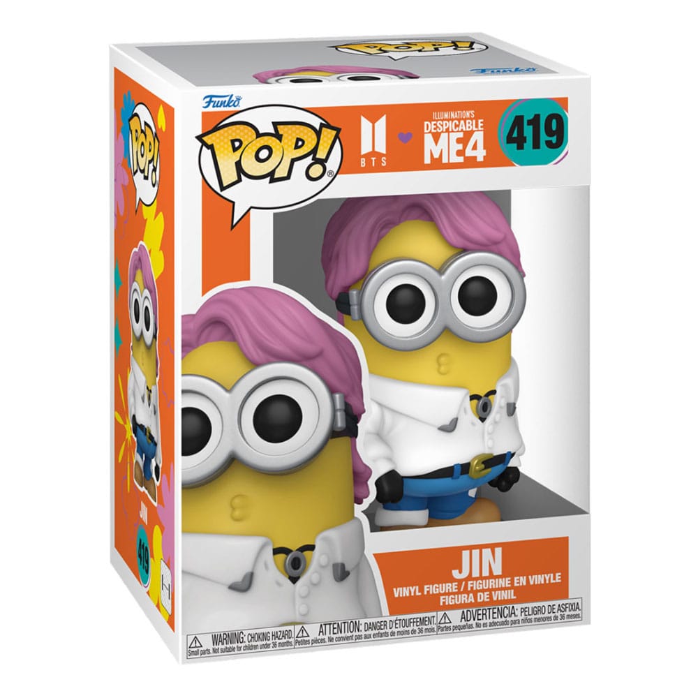 Minions x BTS POP! Rocks Vinyl Figur Jin 9 cm - Versand: 7 Tage nach Bestellung