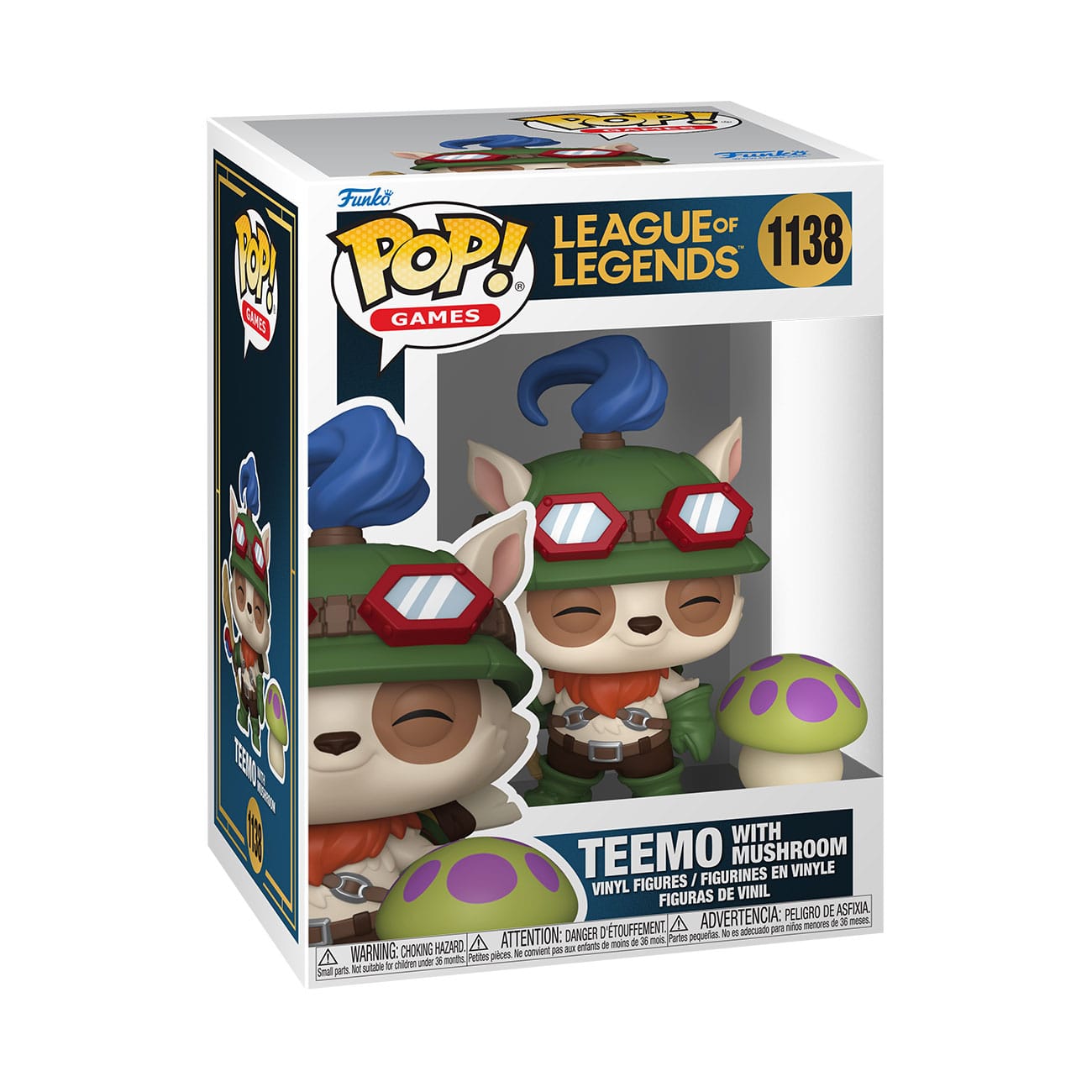 League of Legends POP!&Buddy Vinyl Figur Teemo w/Shroom 9 cm - Preorder - ETA: 31.10.2025