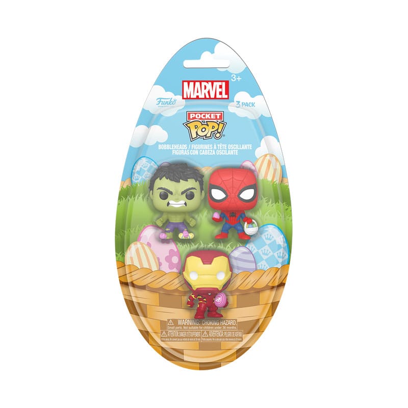 Marvel Pocket POP! Vinyl Figuren 3er-Pack Easter 4 cm - Versand: 5-7 Tage nach Bestellung