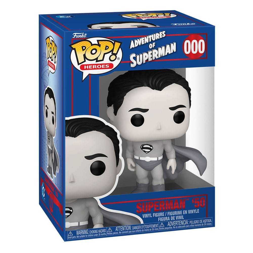 DC Comics POP! Heroes Vinyl Figur Superman '50 9 cm - Preorder - ETA: 20.11.2025