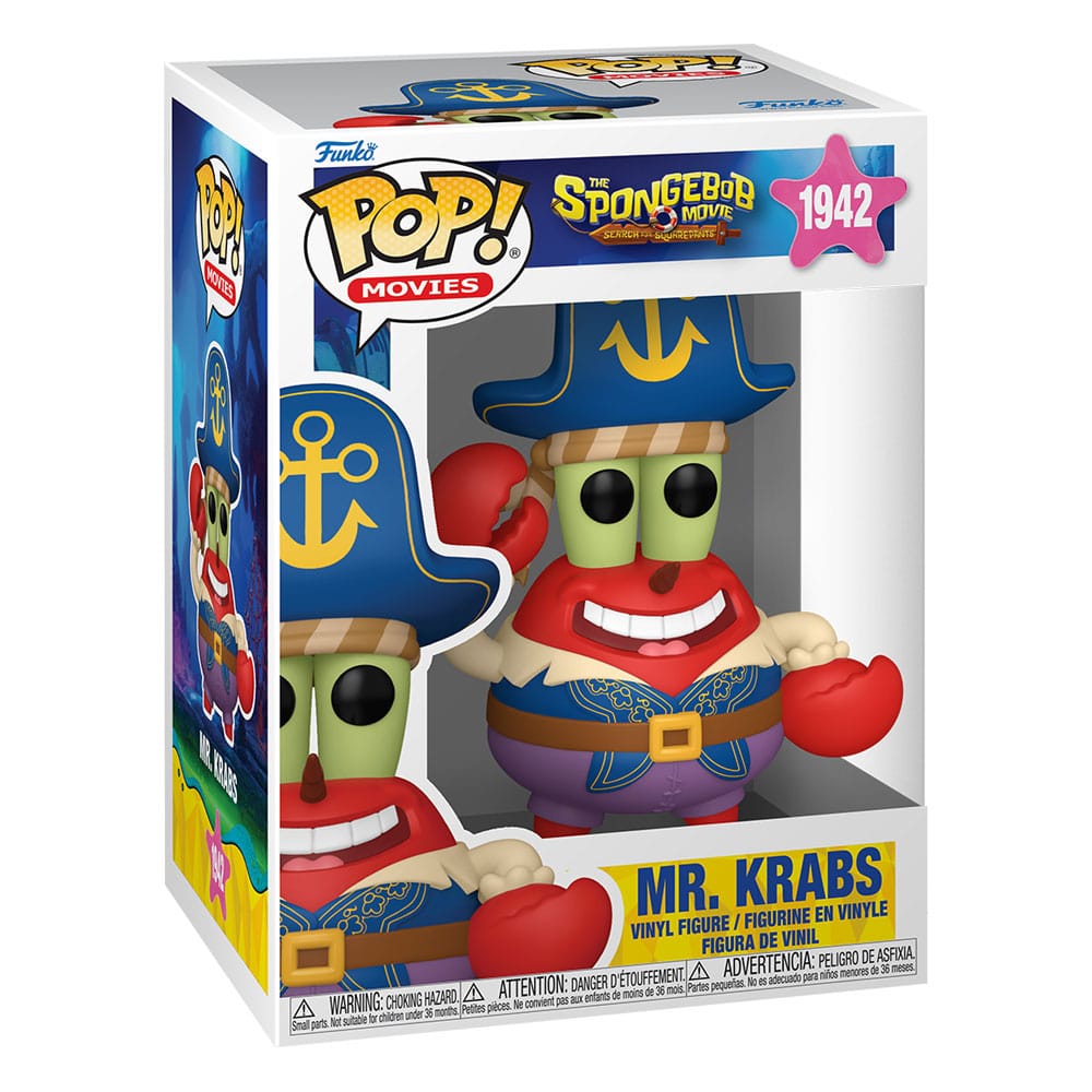 SpongeBob Schwammkopf POP! Vinyl Figur Mr. Krabs (Pirate) 9 cm - Preorder - ETA: 25.12.2025