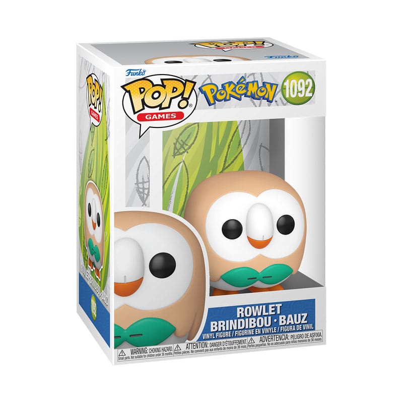 Pokemon POP! Games Vinyl Figur Rowlet 9 cm - Preorder - ETA: 30.10.2025