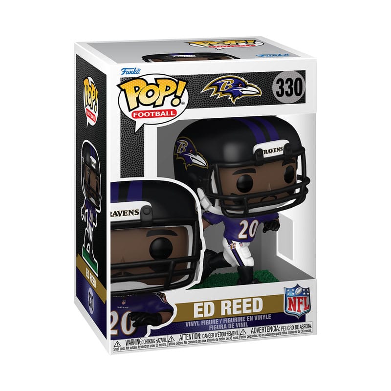 NFL: Legends POP! Sports Vinyl Figur Legends- Ed Reed(Ravens) 9 cm - Preorder - ETA: 25.12.2025