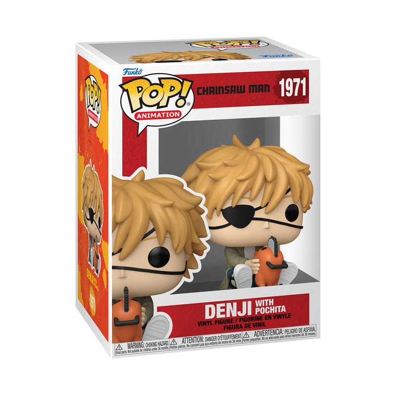 Chainsaw Man POP! Games Vinyl Figur Denji & Pochita 9 cm - Versand: 5-7 Tage nach Bestellung