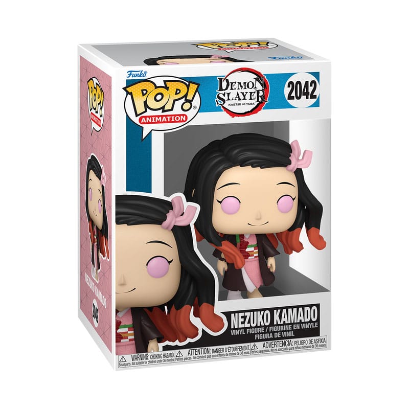 Demon Slayer: Kimetsu no Yaiba POP! Animation Vinyl Figur Nezuko (Human) 9 cm - Preorder - ETA: 22.09.2025