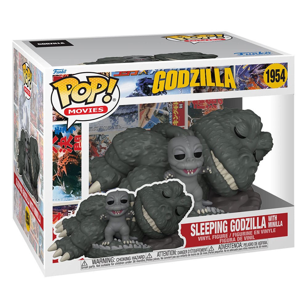 Godzilla Super Sized POP! Movies Vinyl Figur Sleeping Godzilla with Minilla 15 cm - Preorder - ETA: 25.12.2025