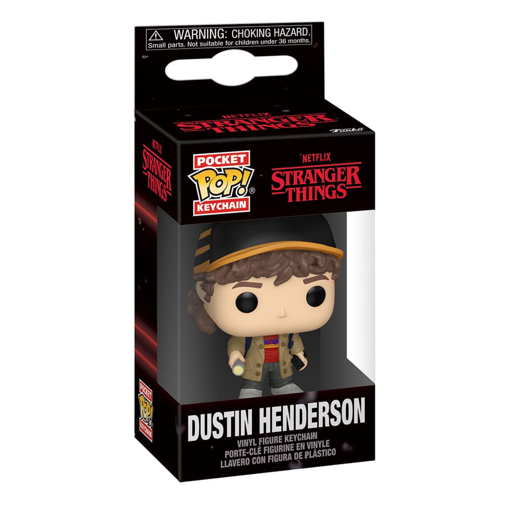 Stranger Things POP! Vinyl Schlüsselanhänger 4 cm Dustin Henderson Display (12) - Preorder - ETA: 21.11.2025