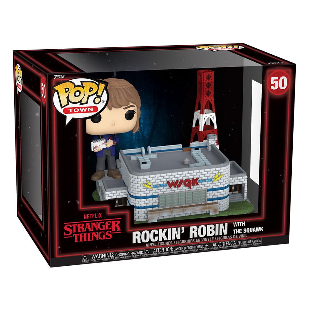 Stranger Things POP! Town Vinyl Figuren Rockin' Robin with The Squawk 9 cm - Preorder - ETA: 21.11.2025