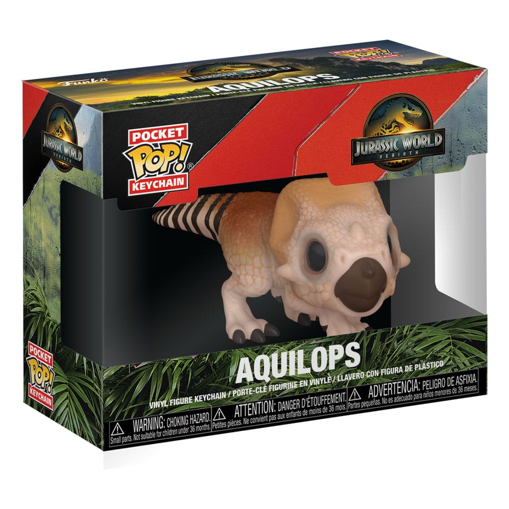 Jurassic World: Die Wiedergeburt Pocket POP! Vinyl Schlüsselanhänger 4 cm Aquilops Display (12) - Versand: 5-7 Tage nach Bestellung