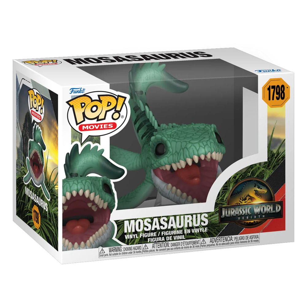 Jurassic World: Die Wiedergeburt POP! Movies Vinyl Figur Mosasaurus 9 cm - Preorder - ETA: 08.11.2025