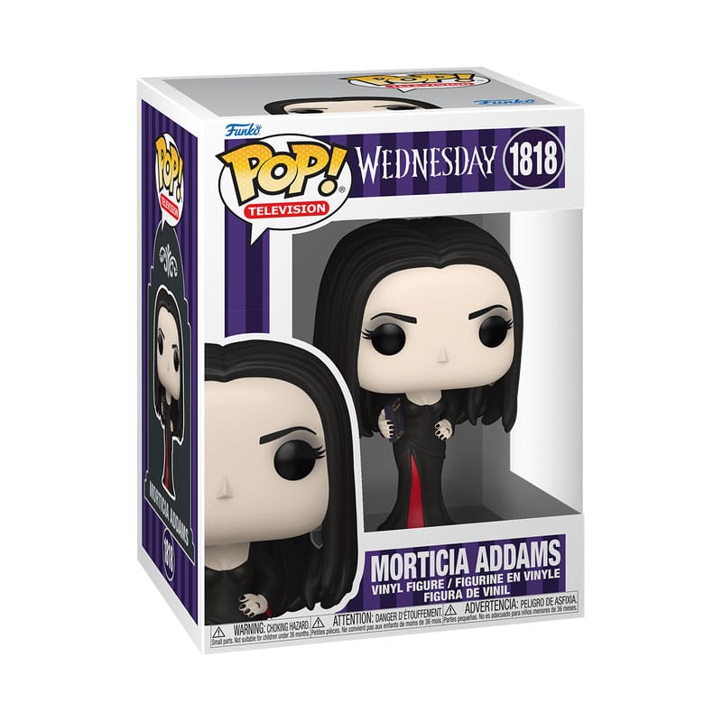 Wednesday POP! TV Vinyl Figur Morticia 9 cm - Versand: 7 Tage nach Bestellung
