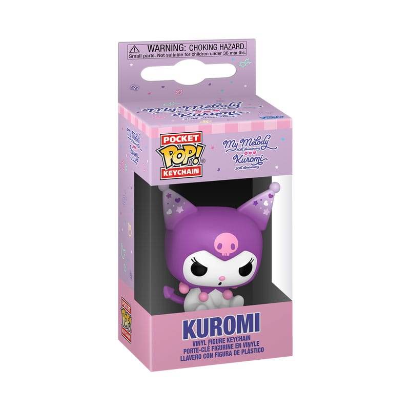 Sanrio POP! Vinyl Schlüsselanhänger 4 cm K/MM- Kuromi Display (12) - Versand: 7 Tage nach Bestellung