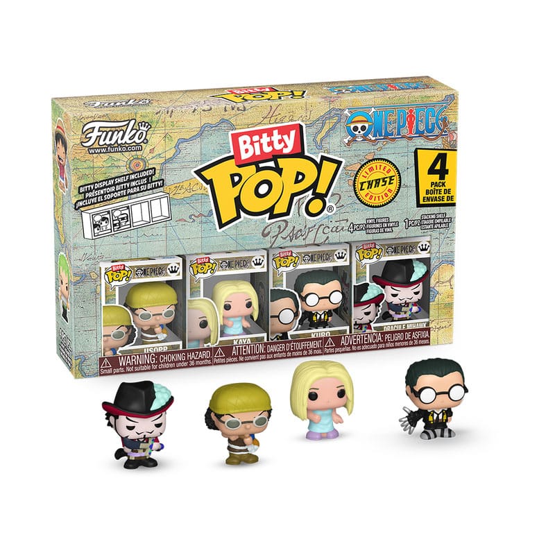 One Piece Bitty POP! Vinyl Figuren 4er-Pack Usopp 2,5 cm - Versand: 5-7 Tage nach Bestellung