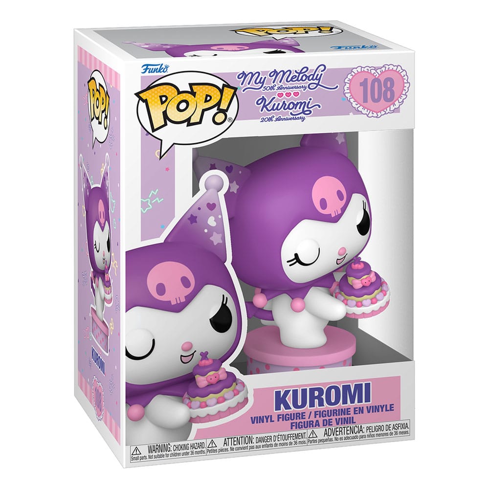 Hello Kitty and Friends POP! Vinyl Figur Kuromi with Cake (20th Anniversary) 9 cm - Versand: 5-7 Tage nach Bestellung