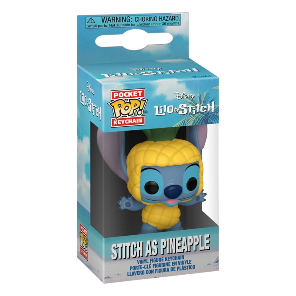 Lilo & Stitch Pocket POP! Vinyl Schlüsselanhänger 4 cm Stitch as Pineapple Display (12) - Versand: 7 Tage nach Bestellung
