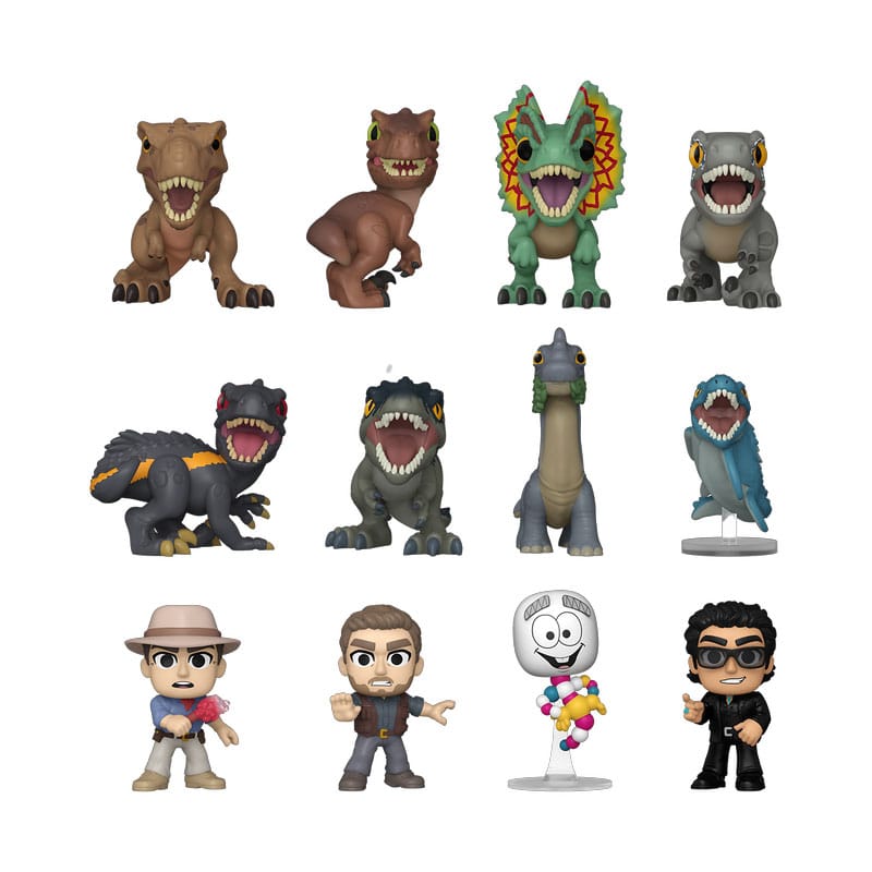Jurassic World Mystery Minis Minifiguren P&W 5 cm Display (12) - Versand: 5-7 Tage nach Bestellung