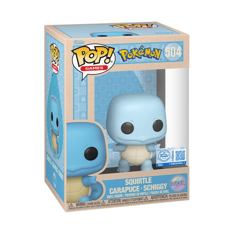 Pokemon POP! Games Vinyl Figur Squirtle (SftClr) 9 cm - Versand: 5-7 Tage nach Bestellung
