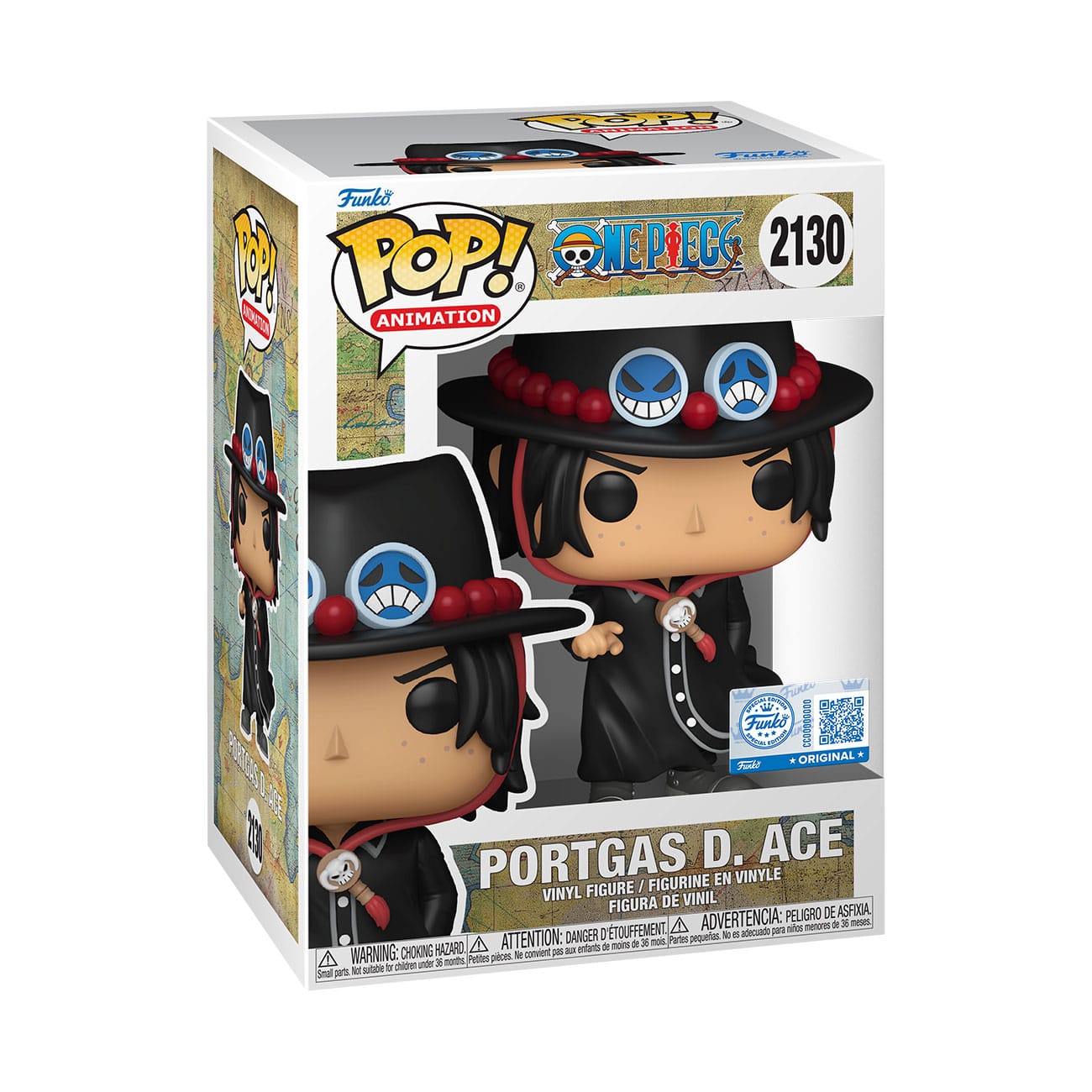 One Piece POP! Animation Vinyl Figur Portgas D. Ace Intro *Exclusive Edition* 9 cm - Preorder - ETA: 30.12.2025