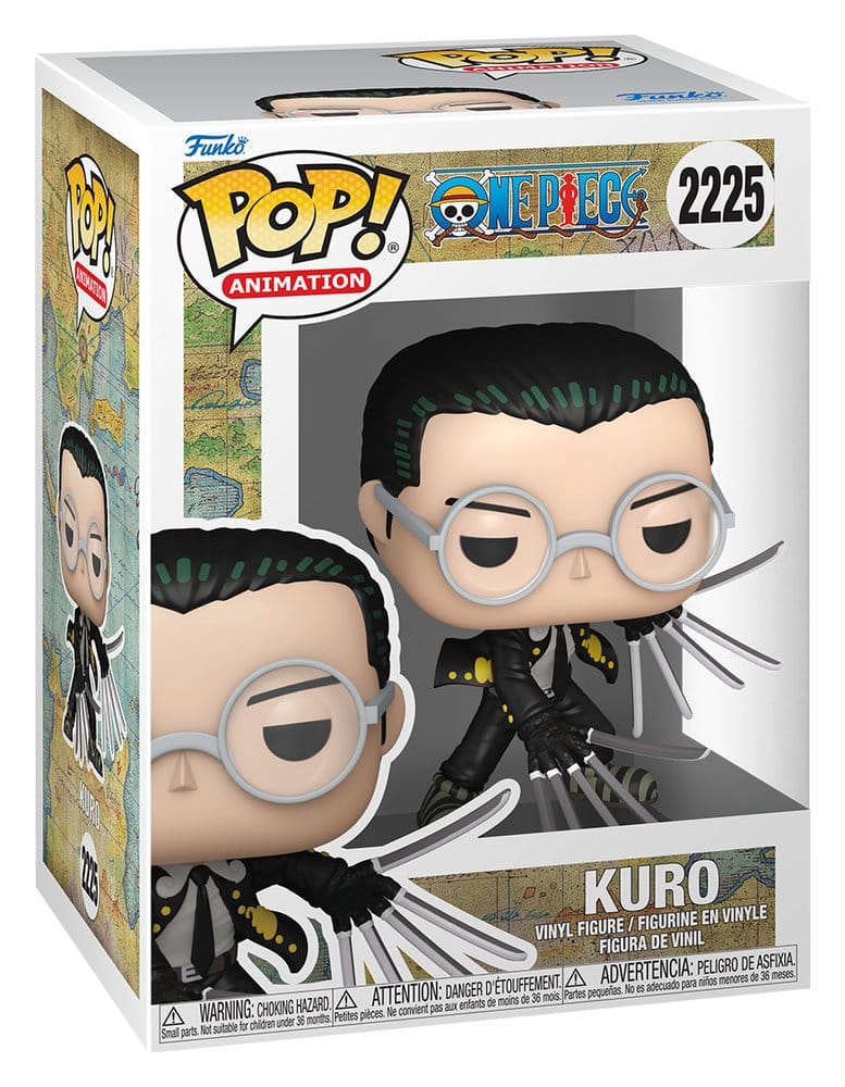 One Piece POP! Animation Vinyl Figur Kuro 9 cm - Versand: 7 Tage nach Bestellung