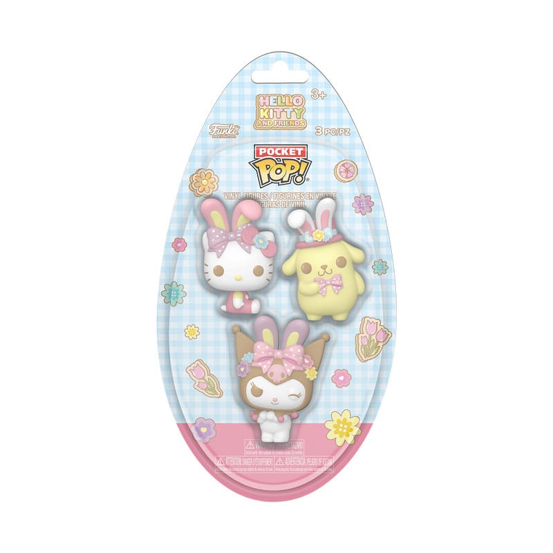 Hello Kitty Pocket POP! Vinyl Figuren Easter Egg 3-Pack HK 4 cm - Versand: 7 Tage nach Bestellung