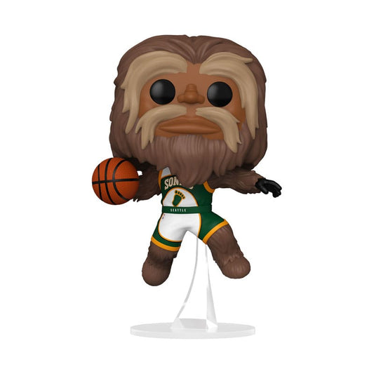 NBA Legends POP! Sports Vinyl Figur Mascots Sonics- Sasquatch 9 cm - Preorder - ETA: 25.12.2025