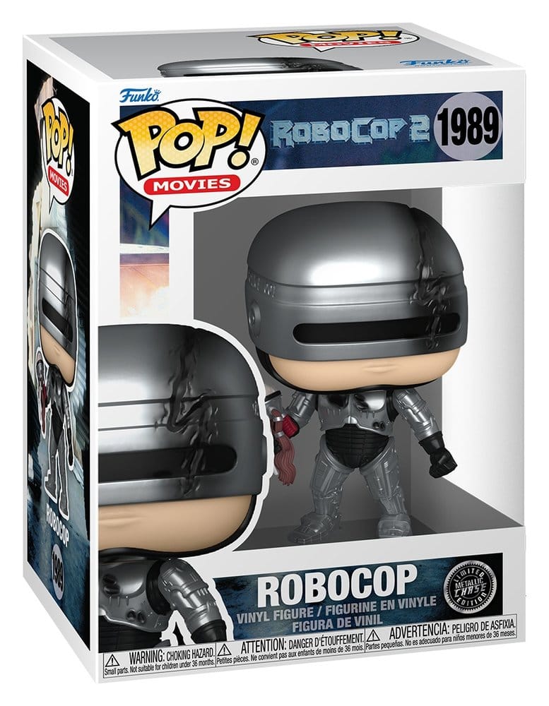 Robocop POP! Movies Vinyl Figuren Robocop (Metallic) with Chase 9 cm Sortiment (6) - Versand: 7 Tage nach Bestellung
