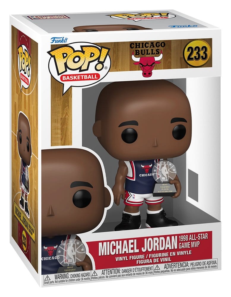 NBA Legends POP! Sports Vinyl Figur Bulls- Michael Jordan (1998 ASG MVP) 9 cm - Versand: 7 Tage nach Bestellung