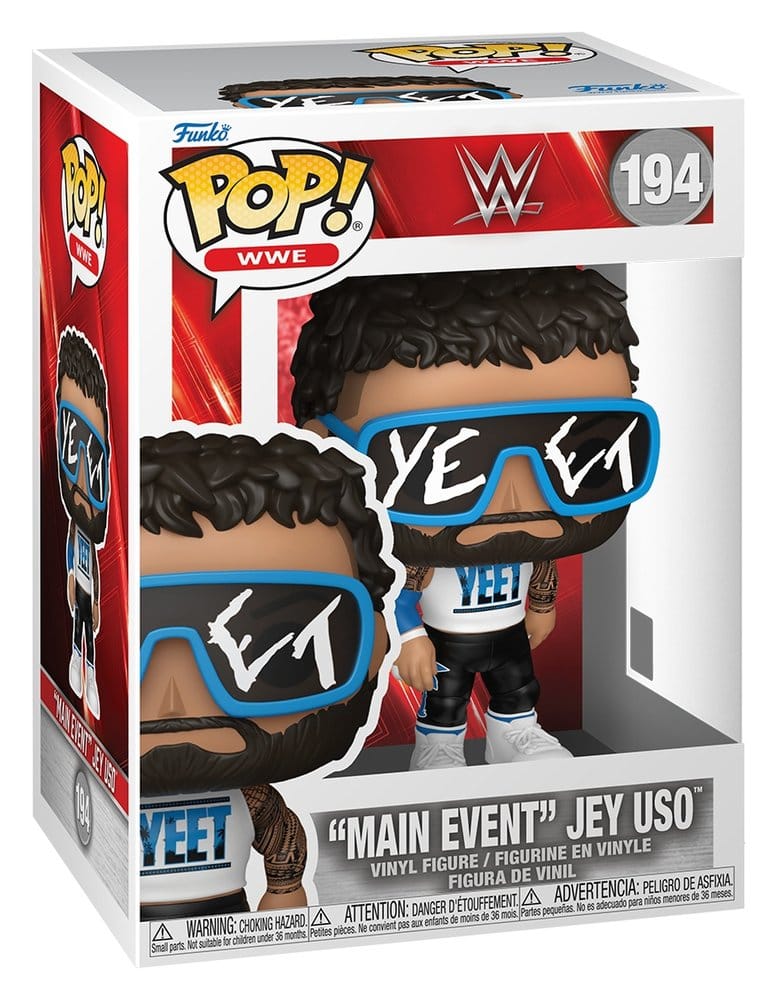 WWE POP! Vinyl Figur "Main Event" Jey Uso 9 cm - Versand: 7 Tage nach Bestellung