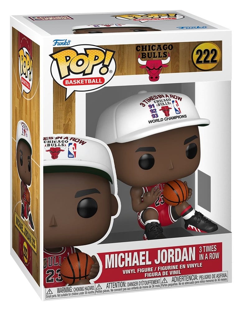 NBA Legends POP! Sports Vinyl Figur Chicago Bulls: Michael Jordan 3 Times in a Row 9 cm - Versand: 7 Tage nach Bestellung