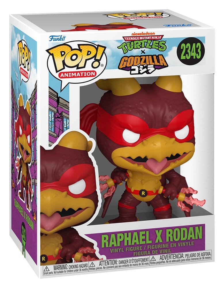 Godzilla x Turtles POP! Animation Vinyl Figur Raphael X Rodan 9 cm - Preorder - ETA: 09.07.2026