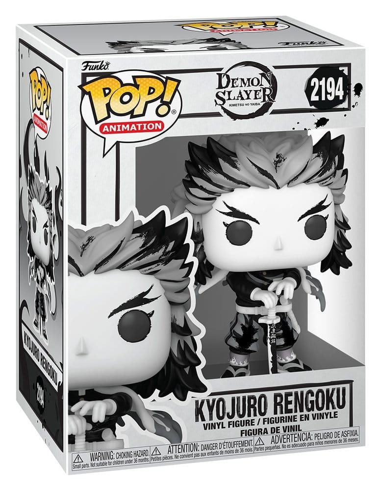 Demon Slayer: Kimetsu no Yaiba POP! Animation Vinyl Figuren Rengoku(Sumi-Ink) 9 cm - Versand: 7 Tage nach Bestellung