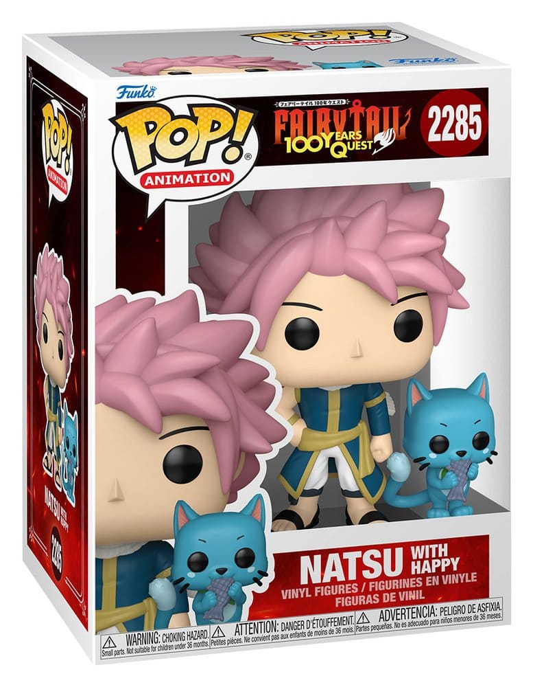 Fairy Tail-100 Years Quest POP! Animation Vinyl Figur Natsu & Happy 9 cm - Preorder - ETA: 30.07.2026