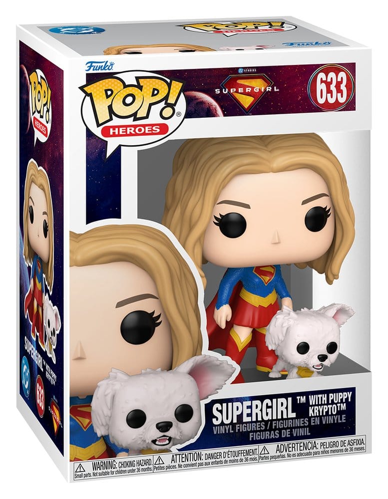 Supergirl (2026) POP! Heroes Vinyl Figur Supergirl with Puppy Krypto 9 cm - Preorder - ETA: 30.07.2026