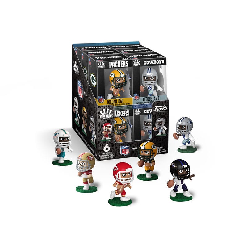 NFL Pocket POP! Vinyl Figuren PDQ Display (24) 2,5 cm - Versand: 5-7 Tage nach Bestellung