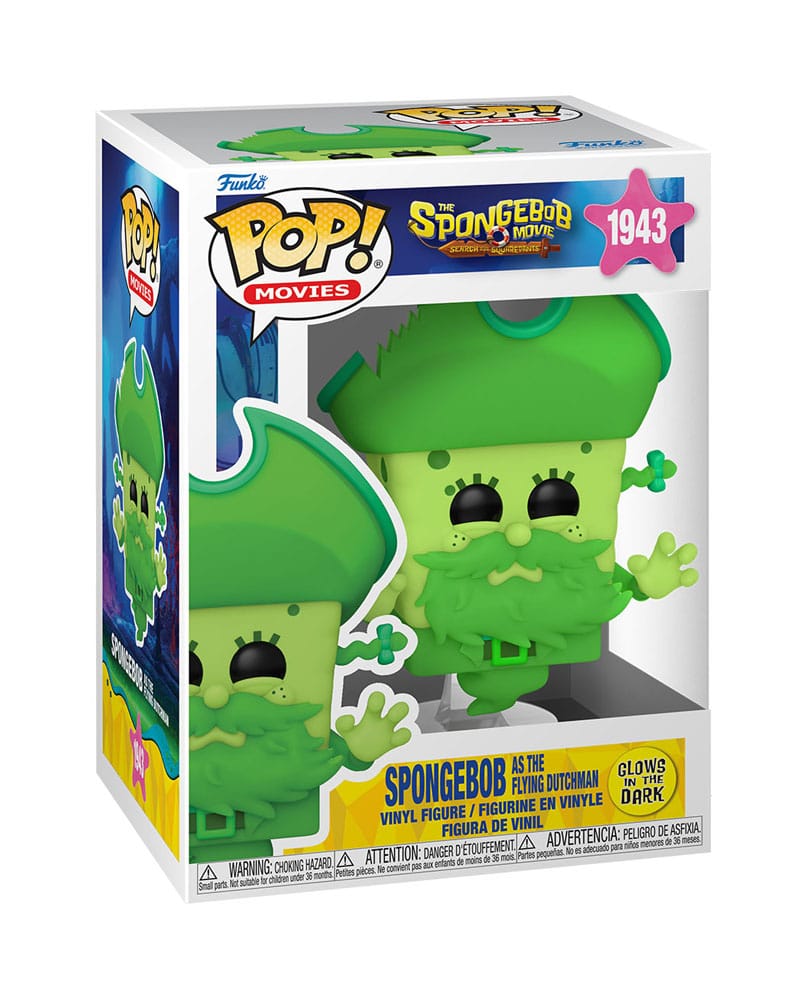 SpongeBob Schwammkopf POP! Vinyl Figur SpongeBob as the Flying Dutchman (Glow) 9 cm - Preorder - ETA: 25.12.2025