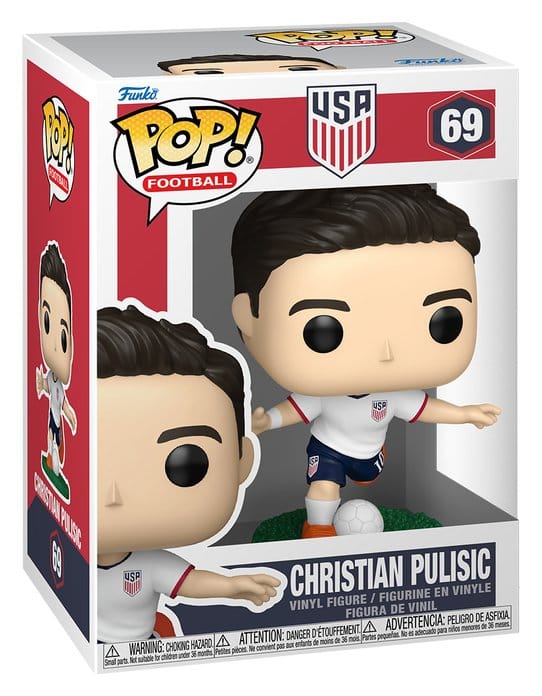 EFL POP! Football Vinyl Figur USA - Christian Pulisic 9 cm - Versand: 7 Tage nach Bestellung