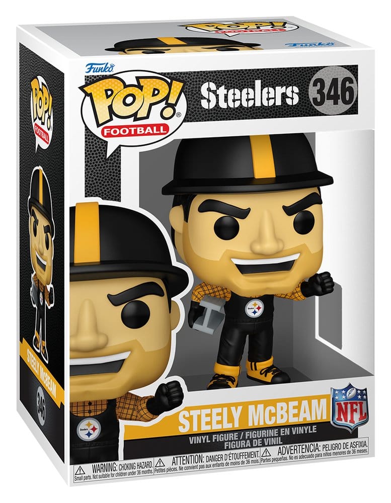 NFL POP! Vinyl Figur Mascots: Steelers- Steely McBeam 9 cm - Versand: 7 Tage nach Bestellung