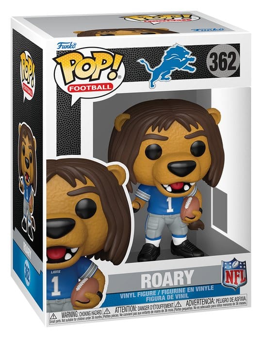 NFL POP! Vinyl Figur Mascots: Lions - Roary 9 cm - Preorder - ETA: 25.12.2026