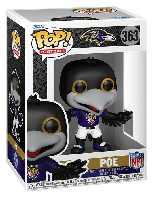 NFL POP! Vinyl Figur Mascots: Ravens- Poe 9 cm - Preorder - ETA: 25.12.2026