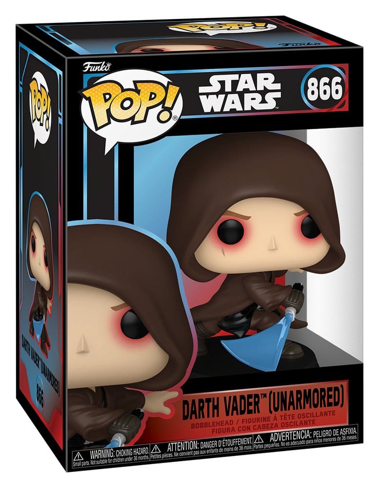 Star Wars POP! Vinyl Wackelkopf-Figur Darth Vader (Unarmored) 10 cm - Preorder - ETA: 25.09.2026