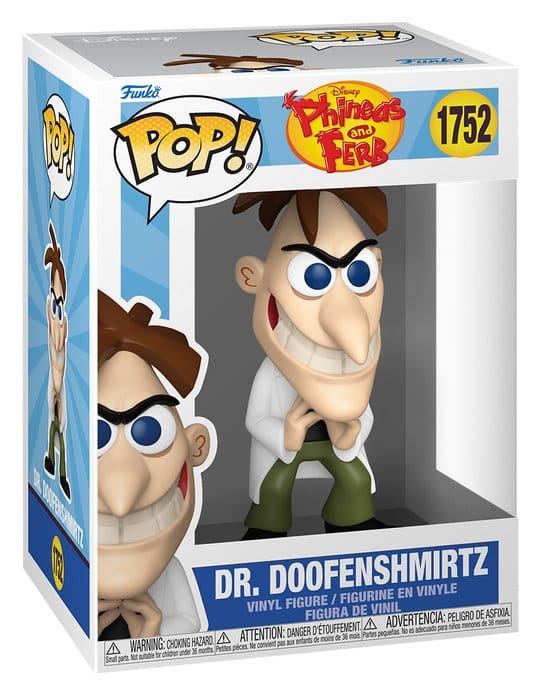 Phineas and Ferb POP! Disney Vinyl Figur Dr. Doofenshmirtz 9 cm - Preorder - ETA: 13.07.2026