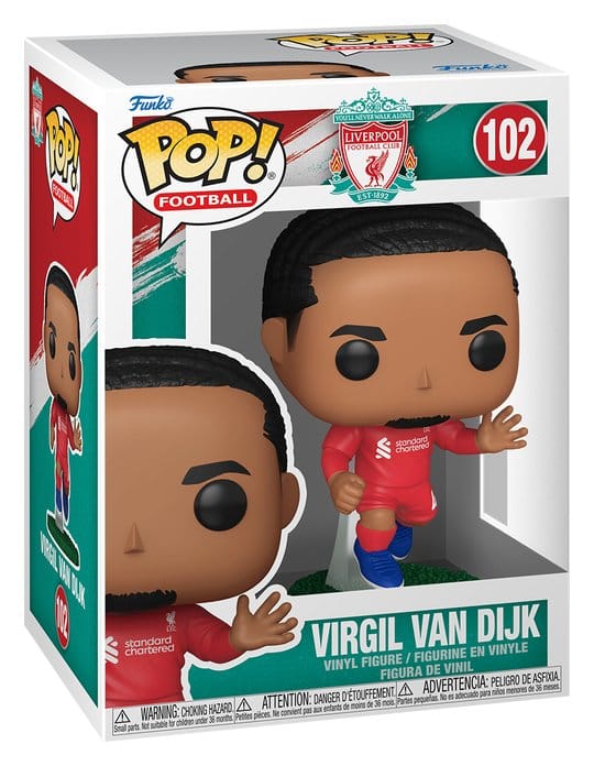 FC Liverpool POP! Football Vinyl Figur Virgil Van Dijk 9 cm - Preorder - ETA: 25.09.2026